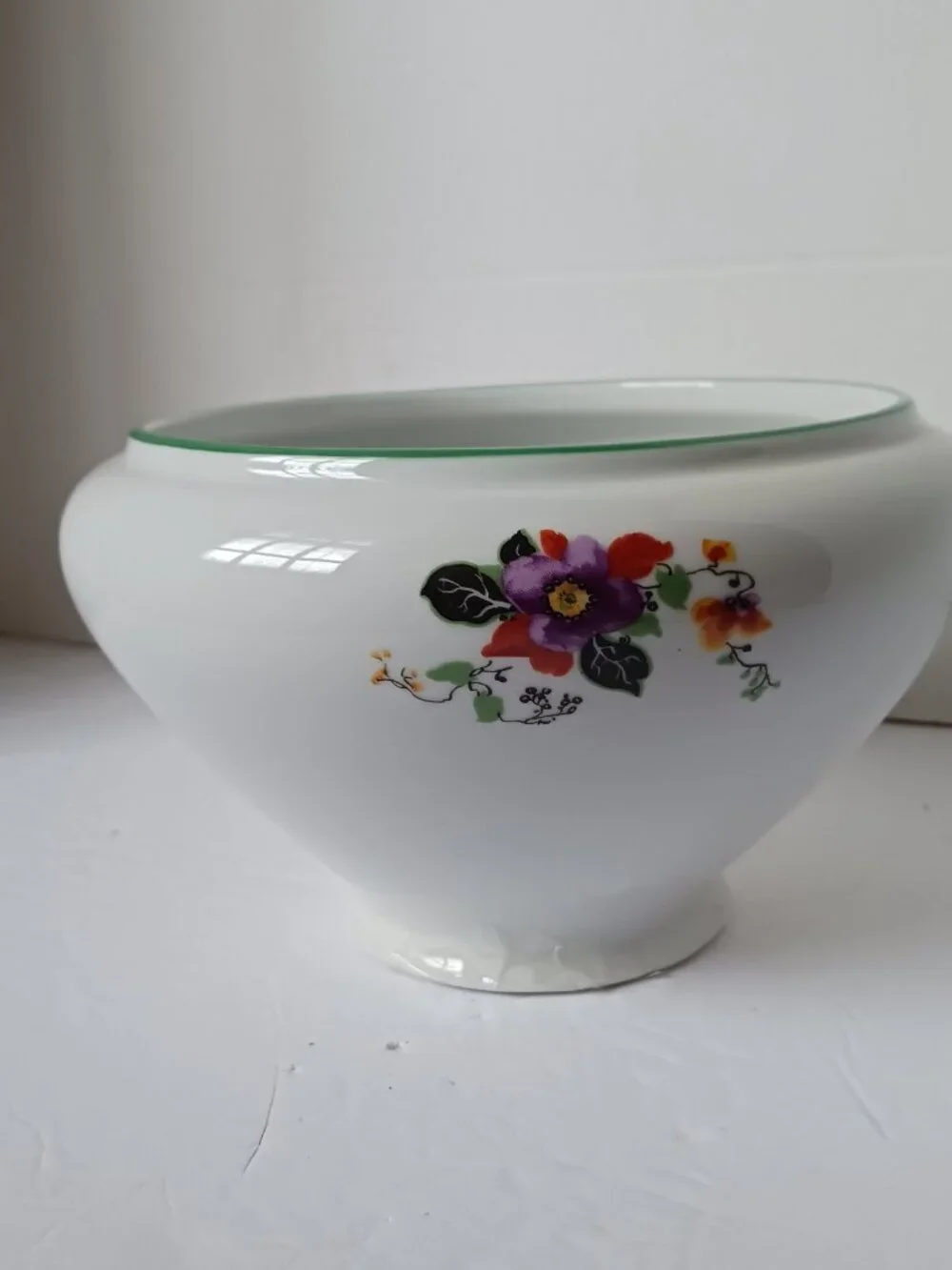 Vintage Royal Rochester Art Deco Porcelain Bowl Hand Decorated German Chinaware